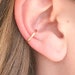 Gold Ear Cuff, No Piercing Ear Cuff, 14K Gold Filled Cuff & Wrap Earrings, Conch Minimalist Earcuff, Half Round Faux Cartilage Cuff, 12mm 