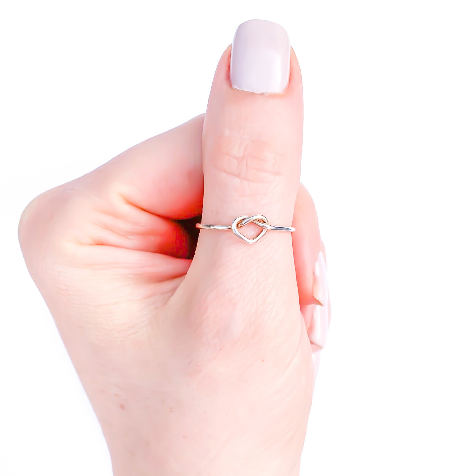 Love Knot Ring Promise Ring Tie the Knot Sterling Silver Etsy