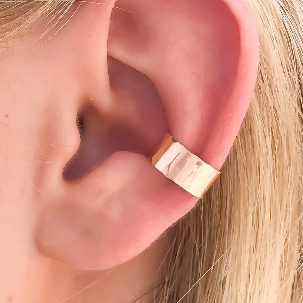 14k rose gold ear cuff deals