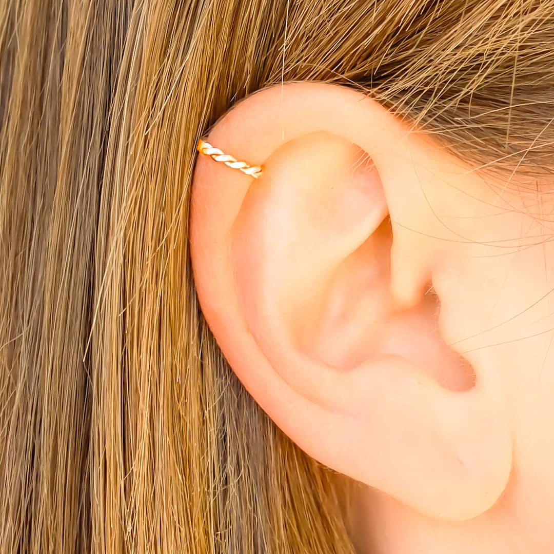 Silver Ear Cuff Silver Ear Wrap Non Pierce Ear Cuff Sterling Silver