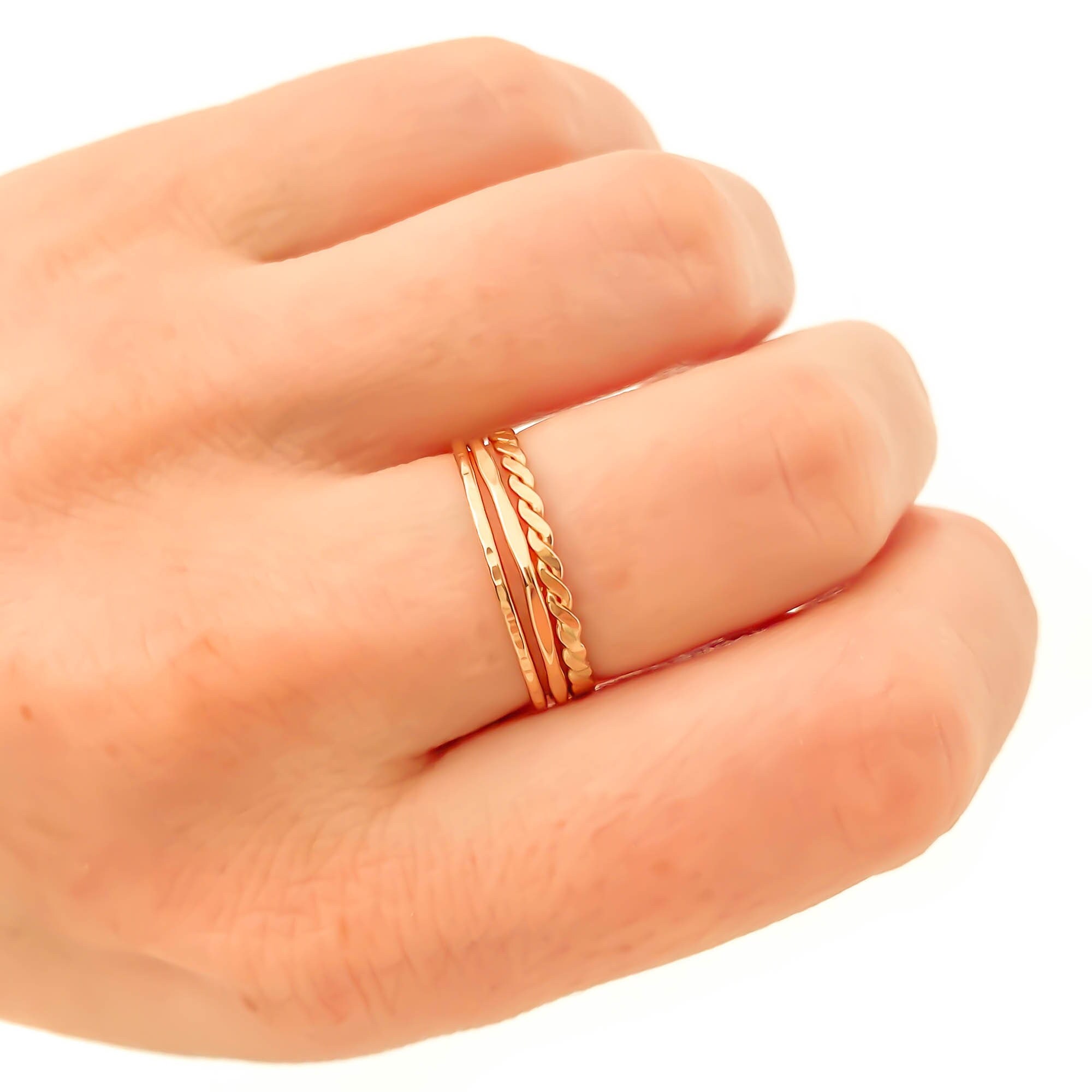 Gold Stacking Rings