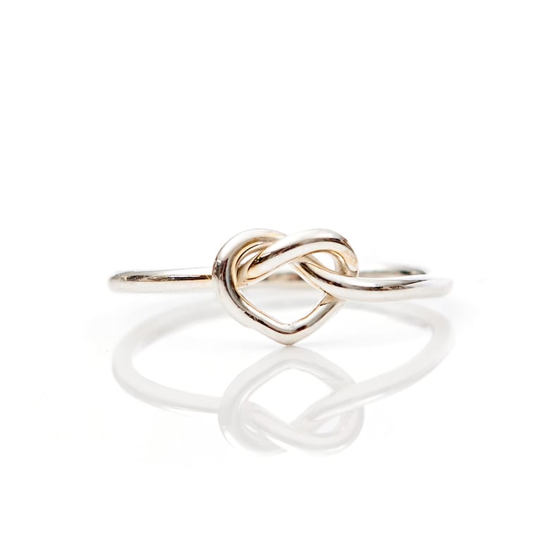 Love Knot Ring Promise Ring Tie the Knot Sterling Silver Etsy