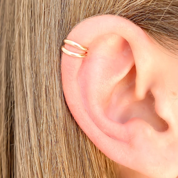 Rose Gold Ear Cuff Rose Gold Filled Ear Cuff Cartilage Ear Etsy