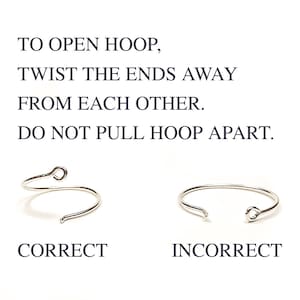 Rose Gold Huggie Hoop Earrings, Rose Gold-filled Small Hoops, Tiny Rose Gold Hoops image 10