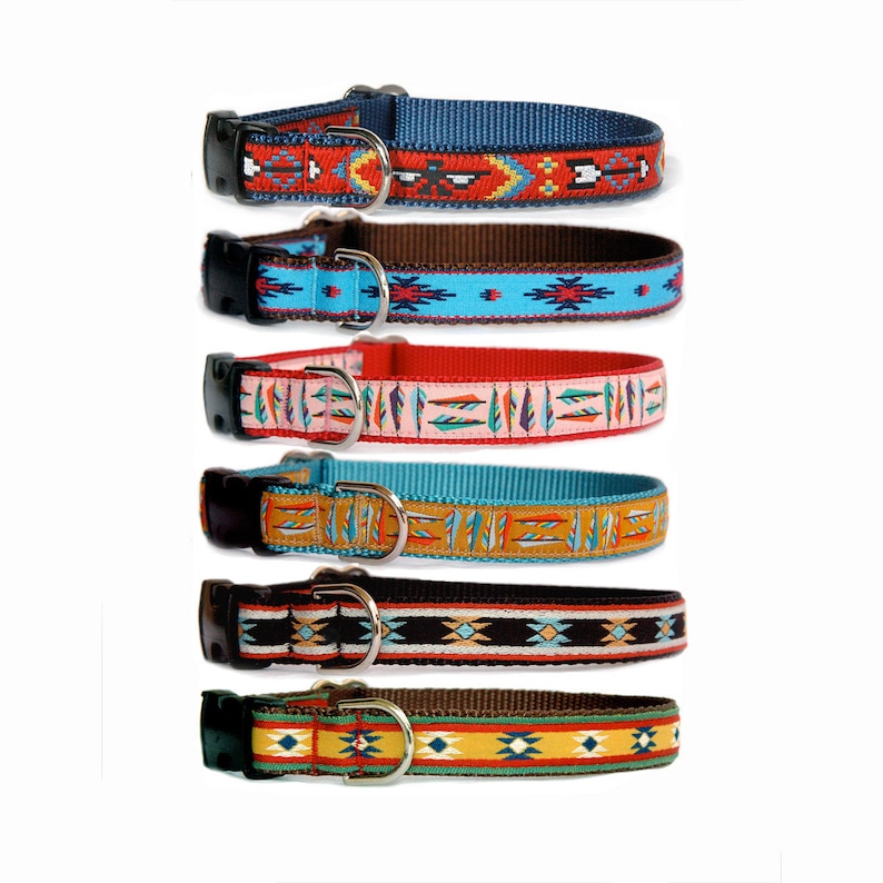 Southwestern Dog Collar Leash Boho Tribal Aztec Navajo Mexico Etsy