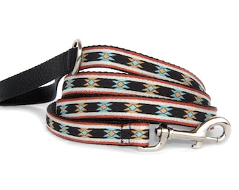 Designer dog leash Black Southwest Mexican style designer dog leash boy male dog Dog collar & dog harness are available