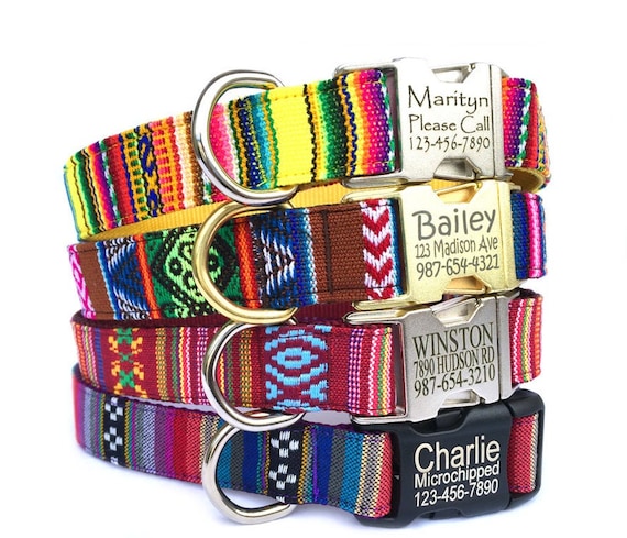 engraved pet collar