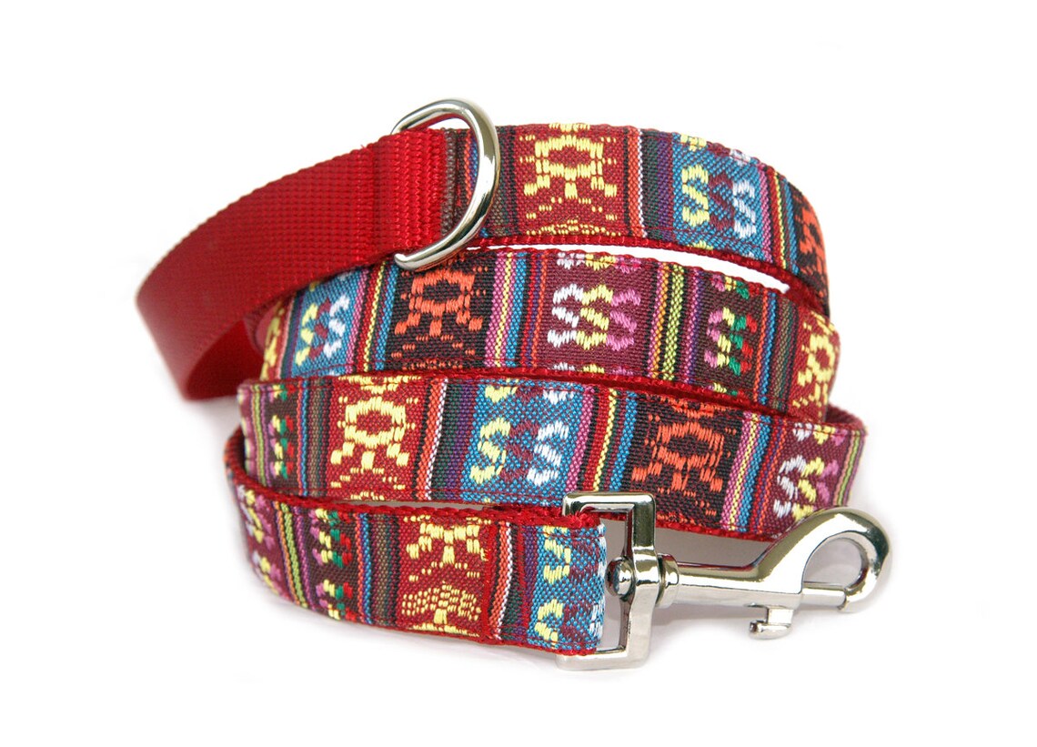 Designer Dog Leash Southwestern Ethnic Stripe Dog Leash Navajo Etsy