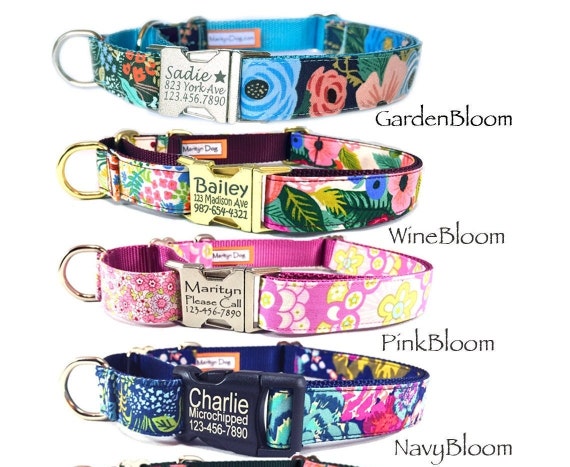 Martingale personalized top dog collars