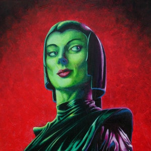 Devil Girl From Mars Painting