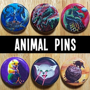 Animal Button Pins