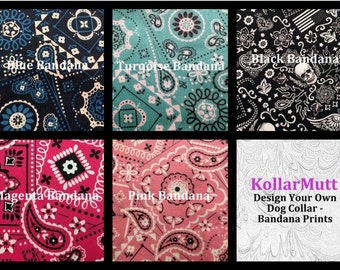 Custom Dog Collar-Design Your Own-Bandana Prints