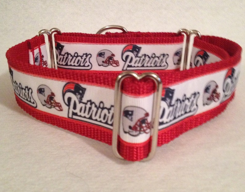 Custom Dog Collar Design Your Own 1, 1.5, or 2 Wide Sports Team Ribbon Dog Collar image 2