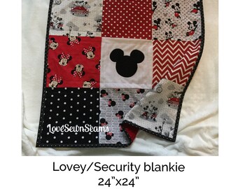 Minnie Mouse Lovey Etsy