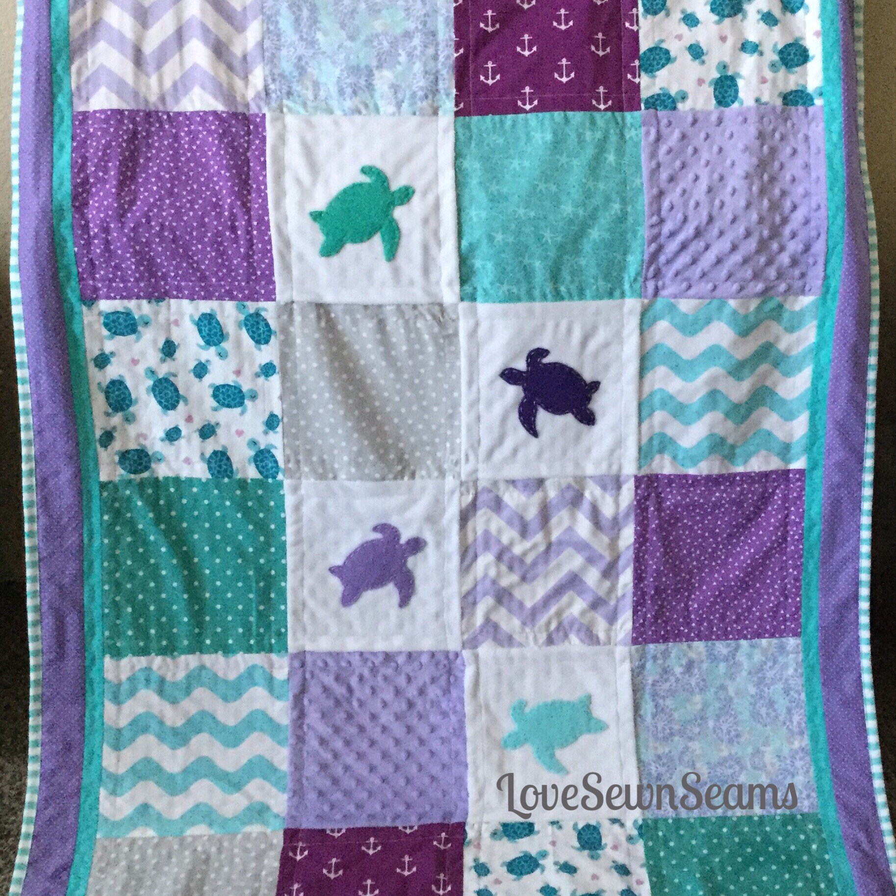 Pink Turtle Baby Bedding
