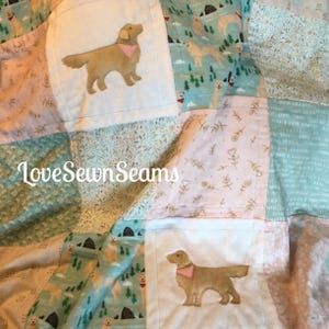 Fireside Golden Retriever LT2910003CL Quilt