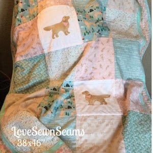 Fireside Golden Retriever LT2910003CL Quilt main image 1