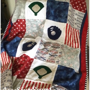 BASEBALL QUILT~Baseball~Sport quilt