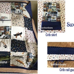 Lake House Quilt/fishing Quilt/outdoor Quilt/gone Fishing - Etsy
