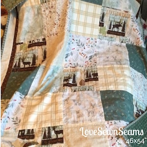 Lodge quilt/Woodland quilt/Moose Bear quilt