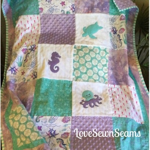 Ocean Time/Coastal quilt/Ocean quilt/Sea life quilt