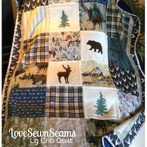 Nature Quilt/many size options/Forest quilt/Great Outdoors quilt/Handmade quilt