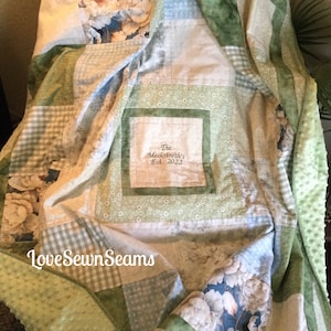 Wedding~Anniversary~Memory quilt/Comfort quilt/custom quilt/you choose colors/personalized