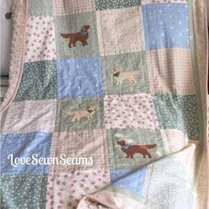 Colcha Golden Retriever/Combine com a cor do seu cão/Golden Retriever/Colcha para cães