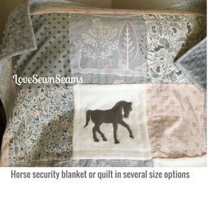 Horse quilt/dressage horse/animal blanket/security blanket