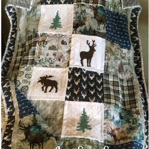 Nature Quilt/many size options/Forest quilt/Great Outdoors quilt/Handmade quilt
