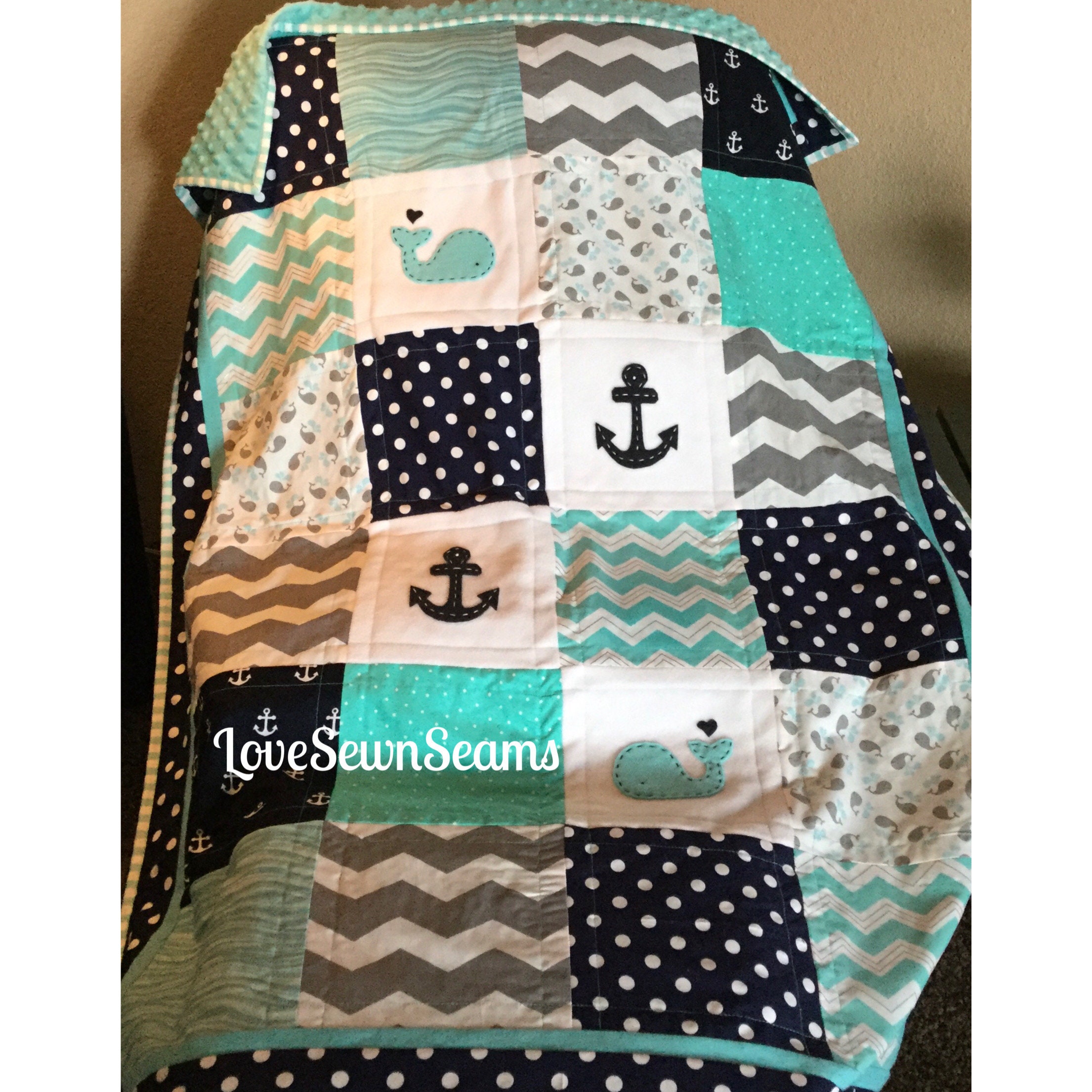 Nautical baby quilt hotsell