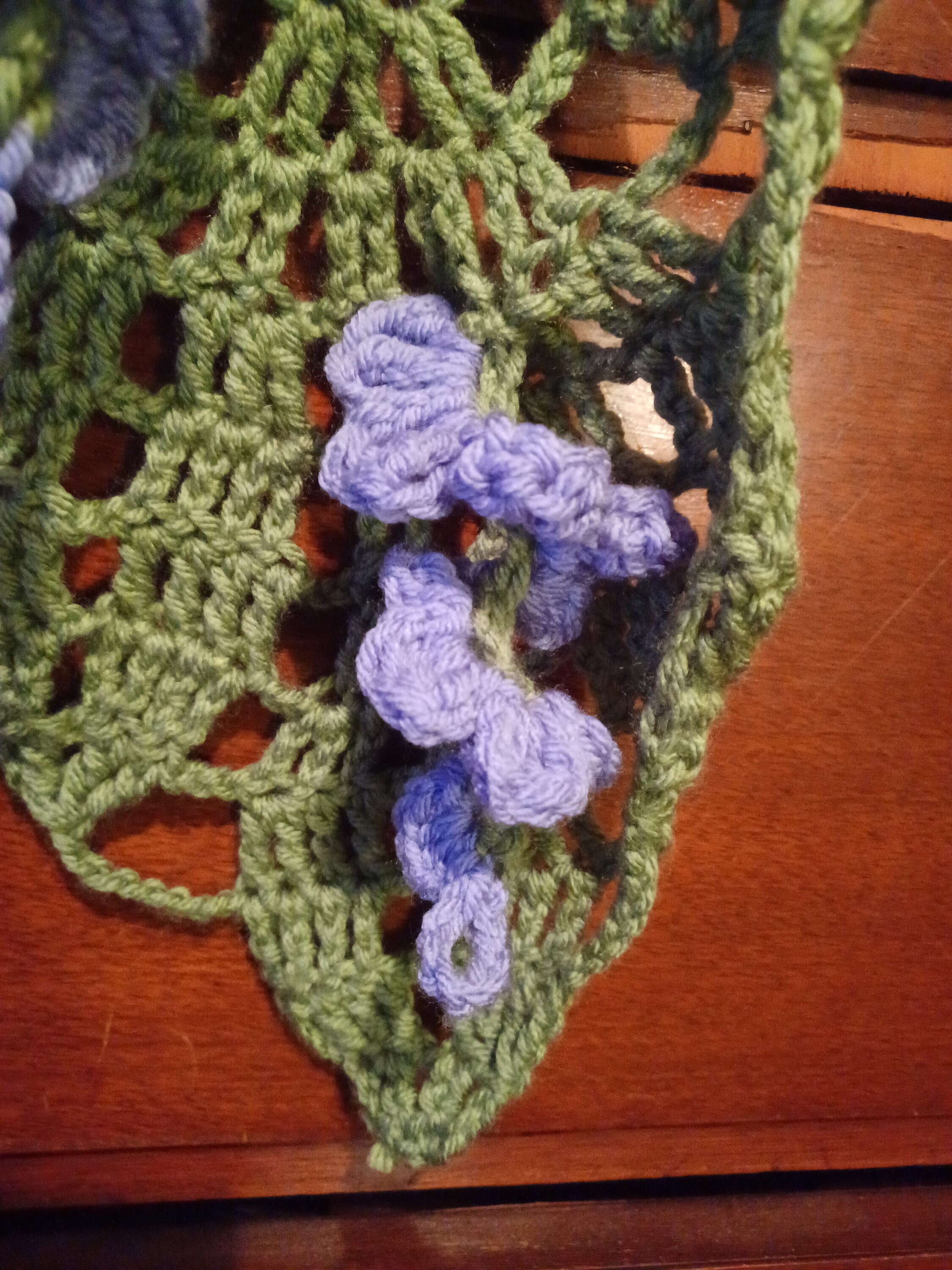 Wisteria Fidget Scarf, Crochet - Etsy