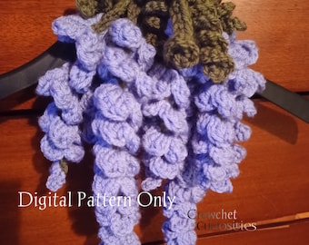 Digitale Häkelanleitung, Foto-Tutorial für Wistaria Whimsy Flowers