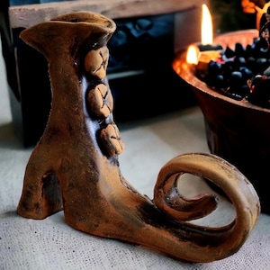 Blackened Beeswax, WITCH, SHOE, Black Wax, Halloween, Witches, Boot, Folk Art, primitive, Rustic, farmhouse, Christmas, vintage, folk art,
