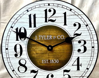 Old Paint Wall Clock, 8 sizes to choose, Made in USA, Lifetime Warranty, Very QUIET, Free to customize