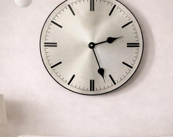 Sunburst Modern Clock, 8 Sizes, Lifetime Warranty, Quiet, Non-Ticking, Free Personalization. Printed to look like Metal.