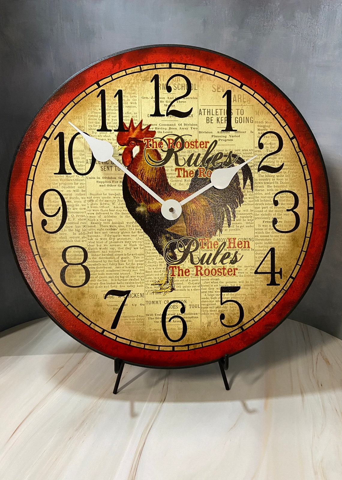 Hens Rule Wall Clock, Large Wall Clock, Choose From 8 Sizes. Extra ...