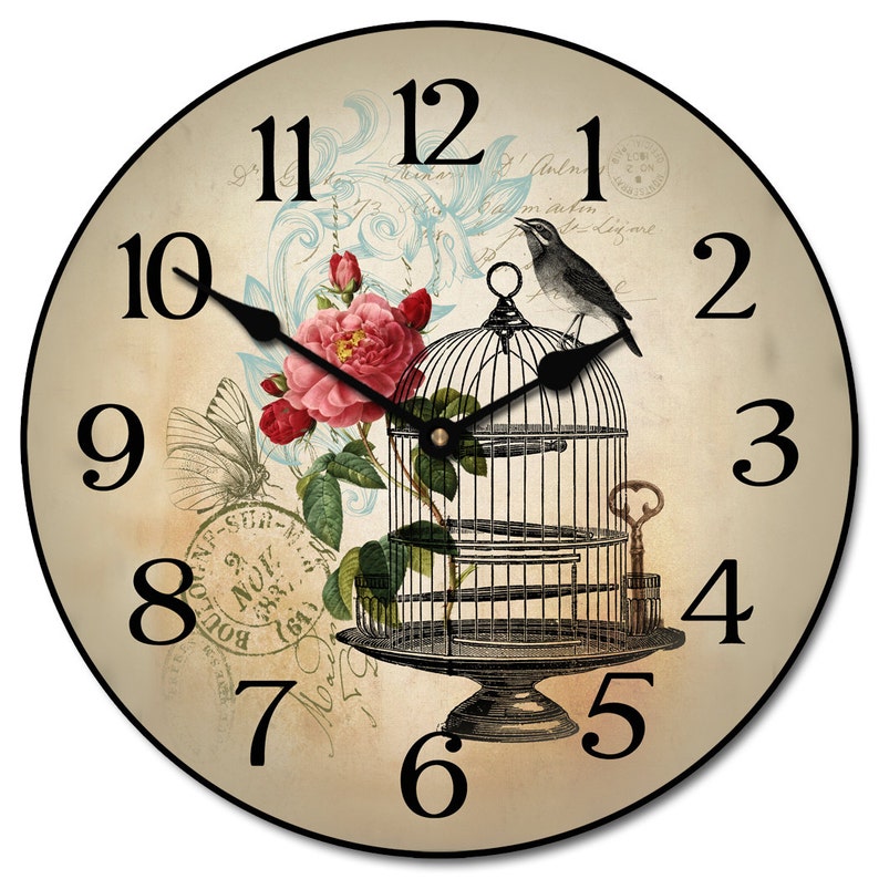 Free as a Bird Wall Clock Large Wall Clock Choose From 8 Etsy