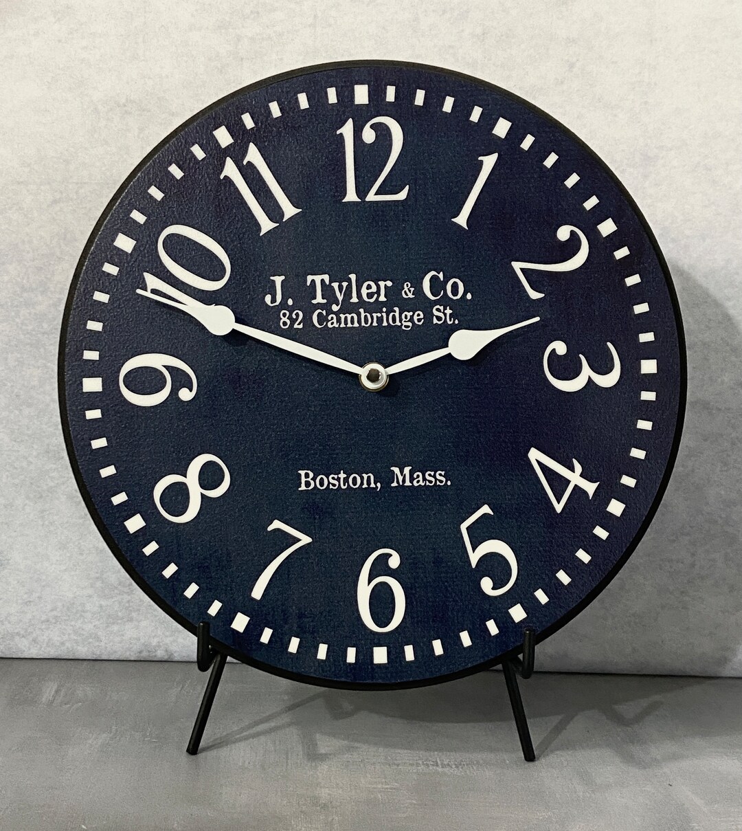Navy Blue Wall Clock Large Wall Clock Choose From 8 Sizes. Etsy