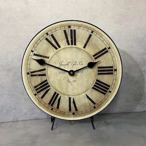 Parson Parchment Wall Clock, 8 sizes!!, EXTRA quiet mechanism, lifetime warranty, optional to add your words, large wall clock