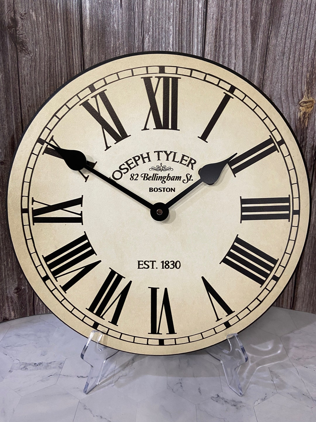 Hamilton Wall Clock Ultra Quiet Quartz Mechanism Free Etsy