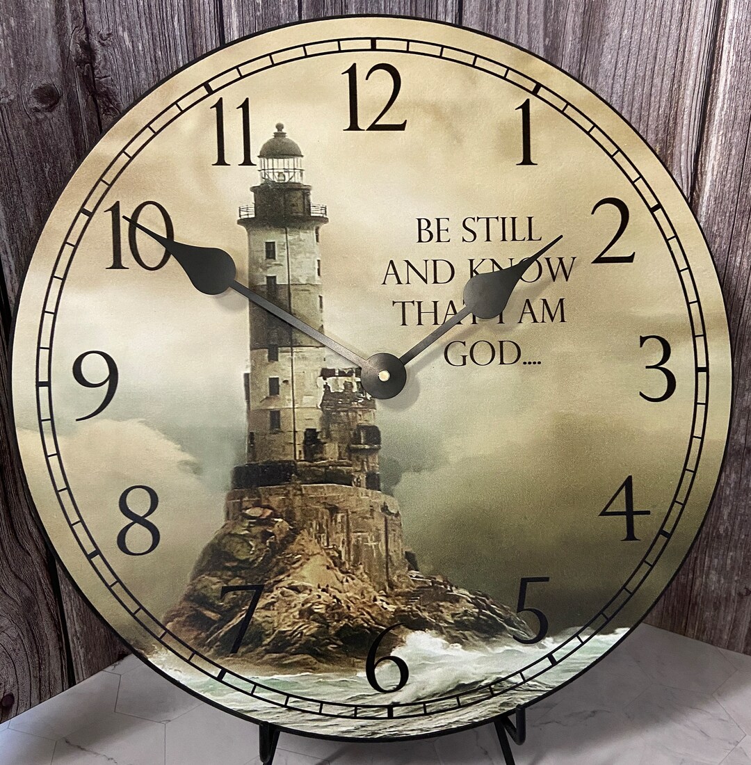 Lighthouse Wall Clock 2 Large Wall Clock Choose From 8 Etsy