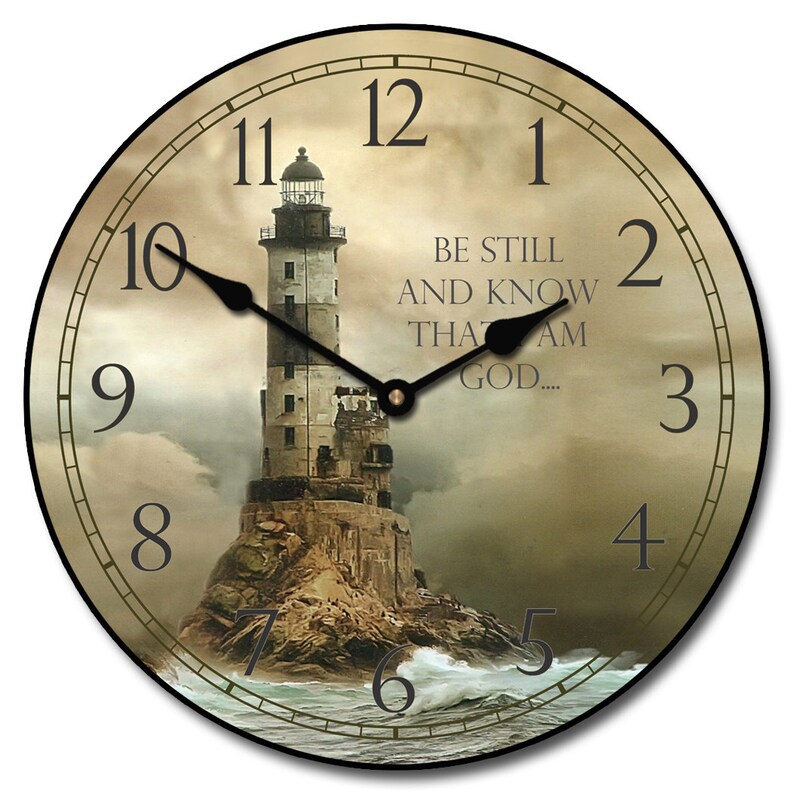 Lighthouse Wall Clock 2 Large Wall Clock Choose From 8 Etsy