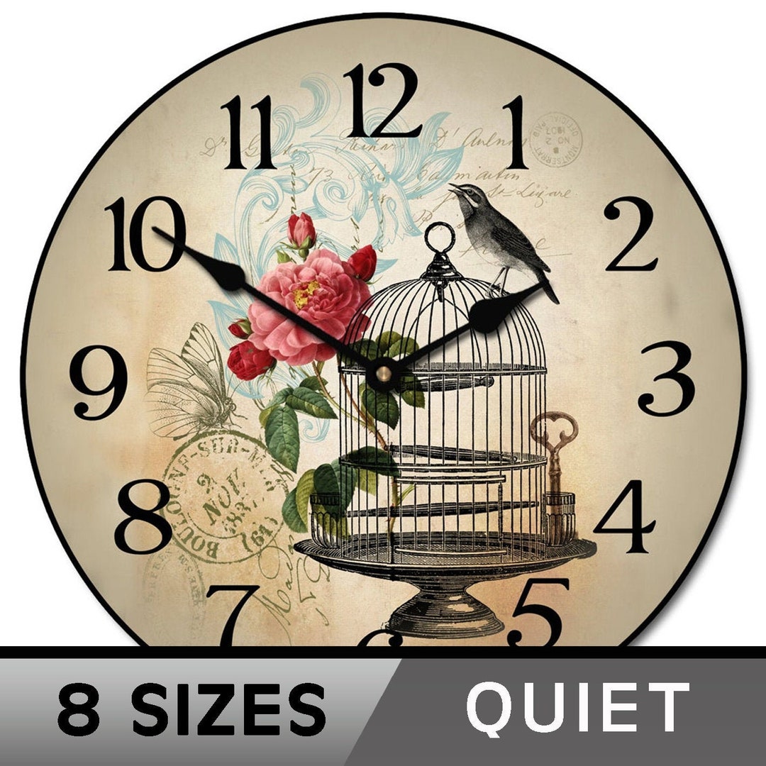 Free as a Bird Wall Clock Large Wall Clock Choose From 8 - Etsy