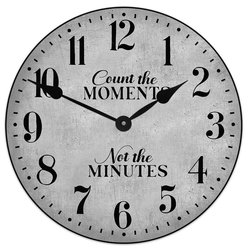 Count the Moments Clock Large Wall Clock Choose From 8 Etsy
