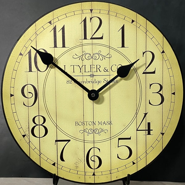 Yellow Wall Clock Etsy