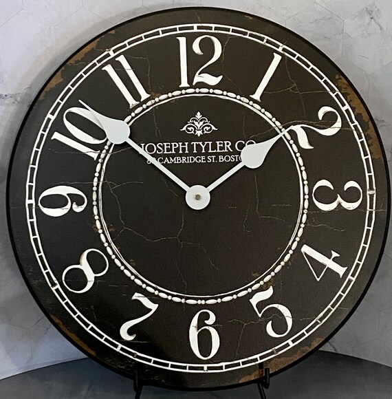 Black And White Vintage Clocks
