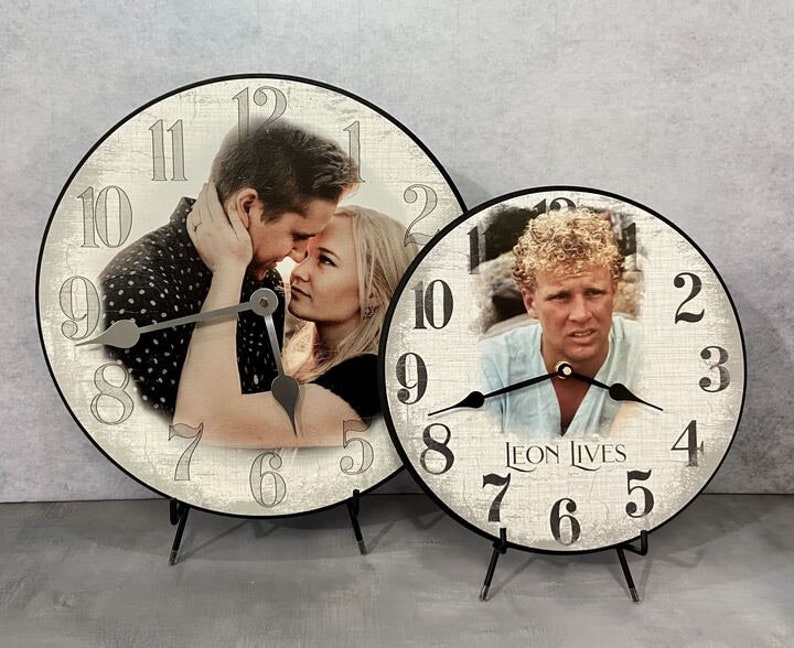 Personalized Photo Wall Clock, 8 Sizes!!, EXTRA Quiet Mechanism ...
