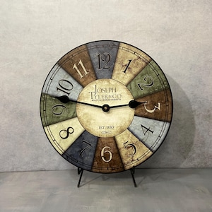 Le Belle Bleue Wall Clock, 8 sizes to choose, Made in USA, Lifetime Warranty, Very QUIET