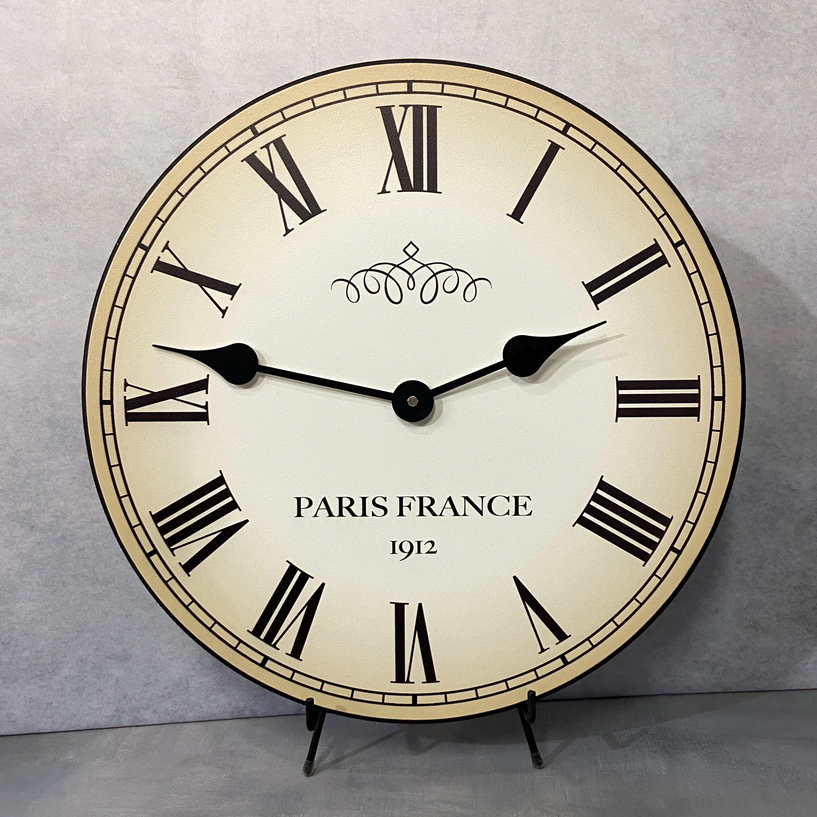 Paris Wall Clock, 8 Sizes to Choose, Made in USA, Lifetime Paris Wall Clock, 8 Sizes to Choose, Made in USA, Lifetime